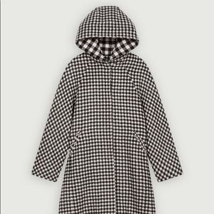 Maje gingham Coat New with tag Retail at $825